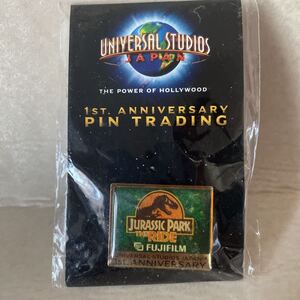 即決！未開封■ジュラシックパーク THE RIDE ピンバッジ USJ 限定品 一周年 JURASSICPARK 1ST ANNIVERSARY PIN TRADING ■