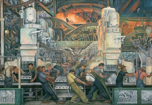 (AA421) 1000ピース ジグソーパズル 米国輸入●PO●デトロイト工業 Diego Rivera: Detroit Industry