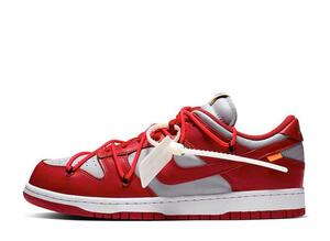 Off-White Nike Dunk Low "University Red/Wolf Grey" 26.5cm CT0856-600