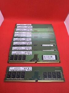 Samsung 8GB 1Rx8 PC4-2666V-UA2-11 デスクトップPC用DDR4メモリ8GB　10枚セット計80GB 管7