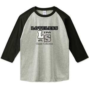 ☆Ls (Loveless) LS BEAT CR(A.L)SH BS.T (ベースボールT) COLOR:GRAY×BLK.SIZE:XS～3XL ≪即決商品≫☆