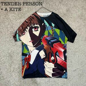 TENDER PERSON A KITE ANIME TEE アニメTシャツ テンダーパーソン × カイト ANIME TEE A（MULTI）アニメ Tシャツ カットソー 半袖