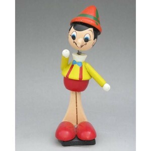 ★新品同様★　ディズニー　ピノキオ　こけしタイブ・フィギュア　1960～1970年代　日本製　木製