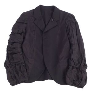 美品 コムデギャルソン COMME des GARCONS 2021年 テーラードジャケット リバーシブル アウター レディース XS 黒 cf03ed-rm11f09498