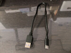 USB typeA typeC ケーブル30cm