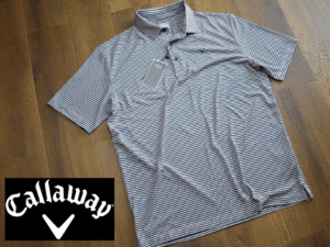 1円スタート!【新品】(メンズM) Callaway キャロウェイ ゴルフ Tシャツ 半袖 ポロシャツ カジュアル K672