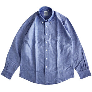 THE BAGGY バギー オックスフォード ボタンダウンシャツ 長袖　ブルー　Sサイズ　OXFORD L/S BD SHIRTS