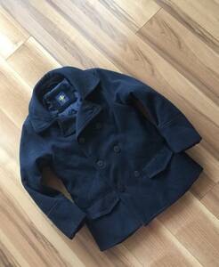 Pコート/ ピーコート/Pea Coat・サイズ130・学生/子供/男女兼用・ネイビー・送料750円～