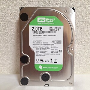 ⑧ 【美品】WD HDD 2TB SATA 使用時間15時間 CrystalDiskInfo 正常動作確認済