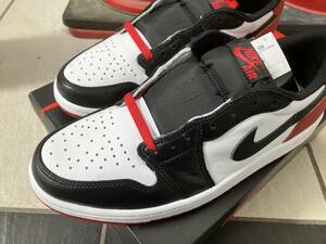 新品未使用ATMOS購入NIKE AIR JORDAN1 LOW OG28cmナイキ　エアジョーダン1　ロー　つま黒　アトモス