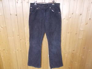 e229◆Levis525フレアコーデュロイパンツ◆w29 グレー色 綿100％ リーバイス 525コーデュロイパンツ ブーツカット 古着 USED 5A