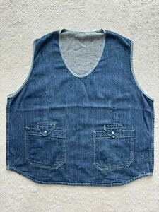 PORTER CLASSIC sizeM SUMMER DENIM VEST ポータークラシック サマーデニムベスト (KI)