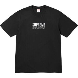 送料無料 L 黒 Supreme Paris Tee Black 24SS シュプリーム パリ パリス ロゴ Tシャツ ブラック Box Logo ボックスロゴ ステッカー 新品