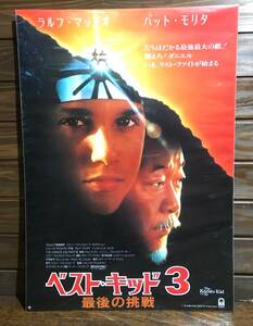 映画ポスター【ベストキッド3 最後の挑戦】1989年公開版/The Karate Kid Part 3/ラルフ・マッチオ/コブラ会/Cobra Kai