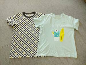 男女児兼用☆ミニオン☆シロクマ半袖Tシャツ（1６0）中古