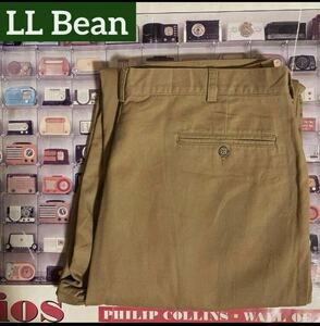 00s LL Bean DOUBLE L裏地チェックネル柄バギーチノワークパンツChinosチノパン