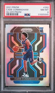 1円スタート！PSA 鑑定済　2021-22 Panini prizm cade cunningham silver RC シルバーパラレルルーキーカード　NBAカード　大活躍！