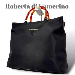 美品　Roberta di Camerino トートバッグ　手提げカバン　黒