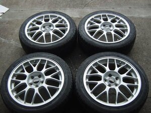 ◎H473 215/45R17 BBS アルミホイール 5穴 FALKEN ZIEX ZE914 超バリ溝 17×7J+55 100 A76 レガシー インプレッサ エクシーガ★富山市