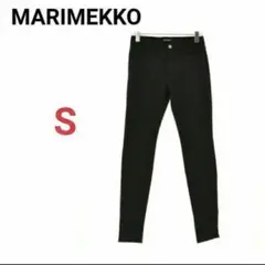 レア MARIMEKKO マリメッコ ストレッチ スキニー パンツ ブラック