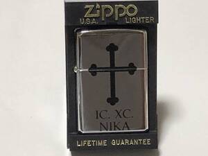 未使用 ケース付き ZIPPO ジッポー IC. XC. NICA CROSS 十字架 TK タケオ・キクチ 1998年製 クロス アメリカ オイルライター MADE IN USA