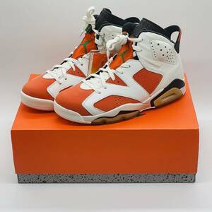 【新品未使用】Jordan 6 Retro Gatorade Like Mike White 384664-145 ナイキ エアジョーダン ホワイト ブラック オレンジ yeezy dunk