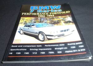 ＜洋書＞BMW 7シリーズ　パフォーマンス・ポートフォリオ 1986-1993(第2世代)『BMW 7 Series Performance Portfolio 1986-1993』