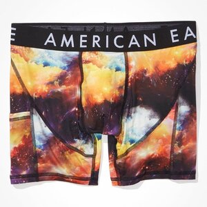 * ラスト * AE アメリカンイーグル ボクサーブリーフ トランクス AEO Galaxy 6" Flex Boxer Brief With Ball Pit Pouch XL / Black *