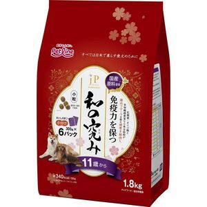 ペットライン JPスタイル和の究み 小粒 11歳から 1.8kg(300g×6) 犬用フード