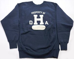 Warehouse (ウエアハウス) Lot 483 / DHA リバースウィーブ クルーネックスウェット 美品 ネイビー size M