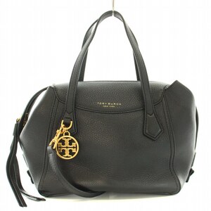 トリーバーチ TORY BURCH ペリー スモールサッチェル Perry Small Satchel 2WAY ハンドバッグ ショルダーバッグ レザー 黒 ブラック