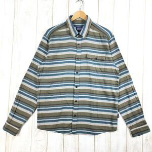 MENs M パタゴニア ロングスリーブ ライトウェイト フィヨルド フランネル シャツ Long Sleeve Lightweight Fjord