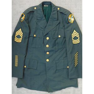 米陸軍・制服上衣/ジャケット(AG-344)・42R・DPSCロット・パッチ付・中古良品・即決／米軍放出品,米陸軍情報保全コマンド,INSCOM,保安局