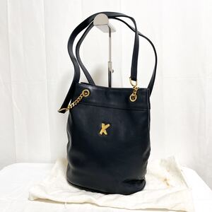 和573★ by Paloma Picasso パロマピカソ レザー トートバッグ 肩掛けバッグ ダークネイビー レディース