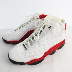 未使用品 ナイキ NIKE AIR JORDAN XIII/エアジョーダン13 ホワイト トゥルーレッド 136002-101 US8.5 26.5ｃｍ スニーカー メンズ