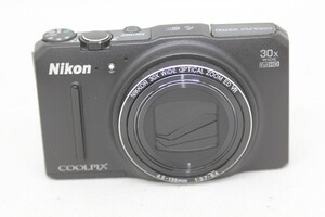 No.0093-1374／Nikon デジタルカメラ S9700 光学30倍 1605万画素 プレシャスブラック S9700BK