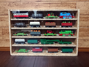 2個セット・送料無料・OSB・アクリル・鉄道模型収納棚・コレクションラック6