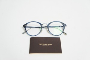 美品 OLIVER PEOPLES WEST オリバーピープルズ STINSON ラウンド メガネ 眼鏡 サングラス コンビ フレーム 青421O■K4