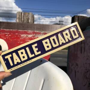 即決 【TABLE BOARD】 アンティーク ヴィンテージ U.S.A メタル ティン サイン 看板 テーブルボード アメリカ 店舗什器 家具 ディスプレイ