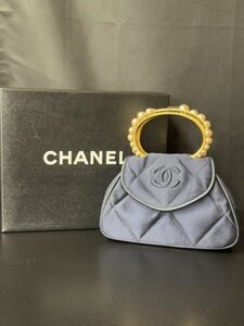 CHANEL　パールハンドル　ミニハンドバッグ　ST011312