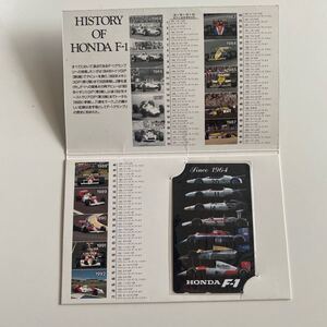  テレホンカード　ホンダ　F1 フォーミュラカー　特別限定保存版　