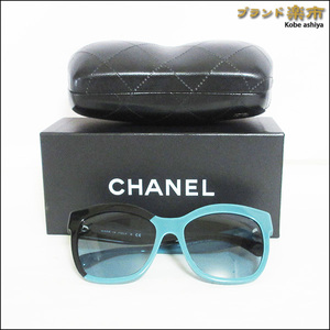 *美品 CHANEL シャネル サングラス アイウェア メガネフレーム ウェリントン ココマーク バイカラー 9081*送料込