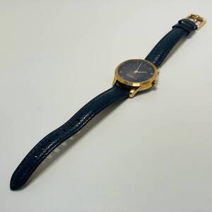 中古品 FURLA フルラ クオーツ 腕時計 レザー ネイビー 4251125501 