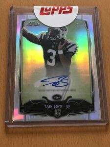 2014 tajh boyd topps chrome auto