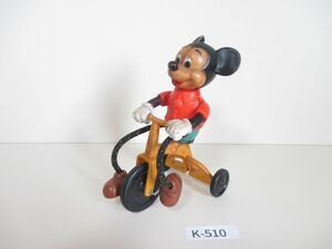 60510K【難あり】 ディズニーDisney ミッキーマウス 三輪車 おもちゃ GABRIEL INDUSTRIES社 1977年 香港製 ヴィンテージトイ 当時物◆0918