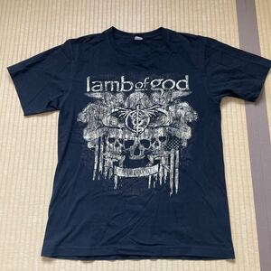 ラム・オブ・ゴッド Tシャツ Lamb of God バンドTシャツ ラムオブゴッド 半袖Tシャツ ヘヴィメタルバンド PURE AMERICAN METAL