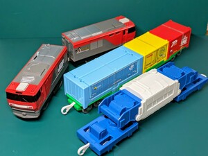 【プラレール】EH500＋ロング貨物、シキ＋コキ、車両セット【電気機関車】
