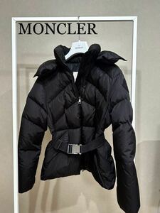 モンクレール★MONCLER★フーデッドダウン★ALOES★size1★ブラック★ジャパンタグ付★