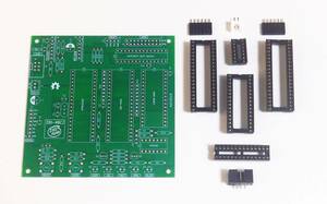 Z80-MBC2 プリント基板 緑色 ICソケット 6ピン XH BOX セット Z80 マイコンボード 自作 電子工作 CPU CP/M ザイログ ATMEGA32 FUZIX d63wh