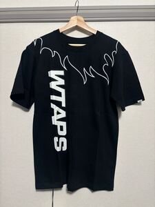 送料無料★新品未着用★Wtaps★フレームロゴTシャツ★黒×白★Mサイズ★neighborhood